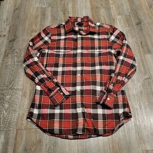 Banana Republic Flannel Classic Fit Button Up Shirt Men's Size Large